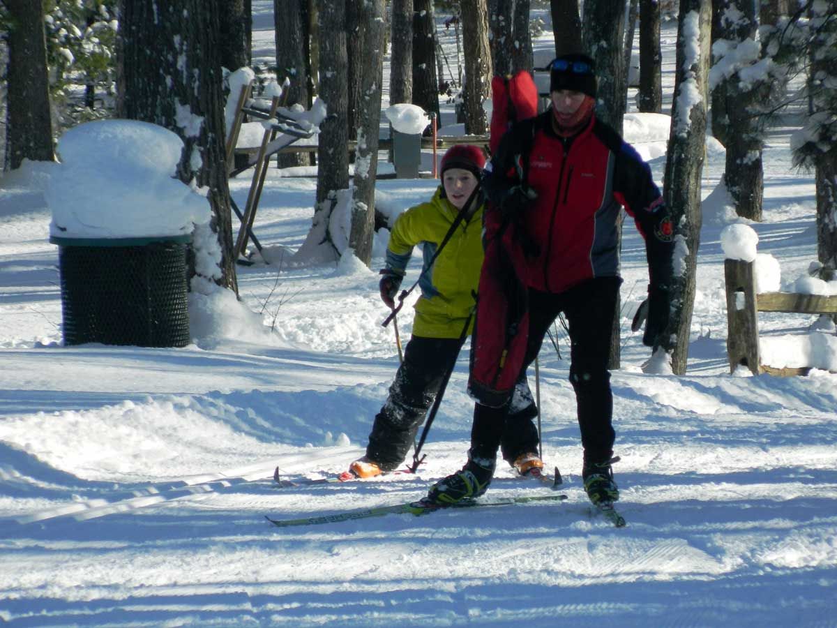 Kip-and-son-skiing