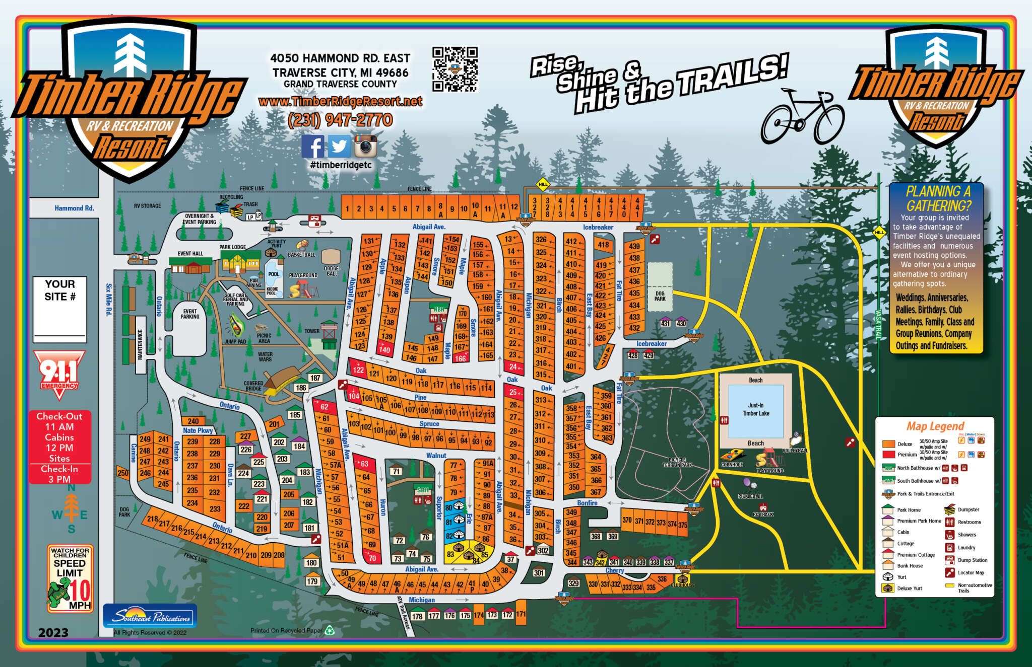 Timber Ridge Resort Inset Map